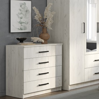 Комод "Фиеста" 850 Дуб крафт белый (BTS)